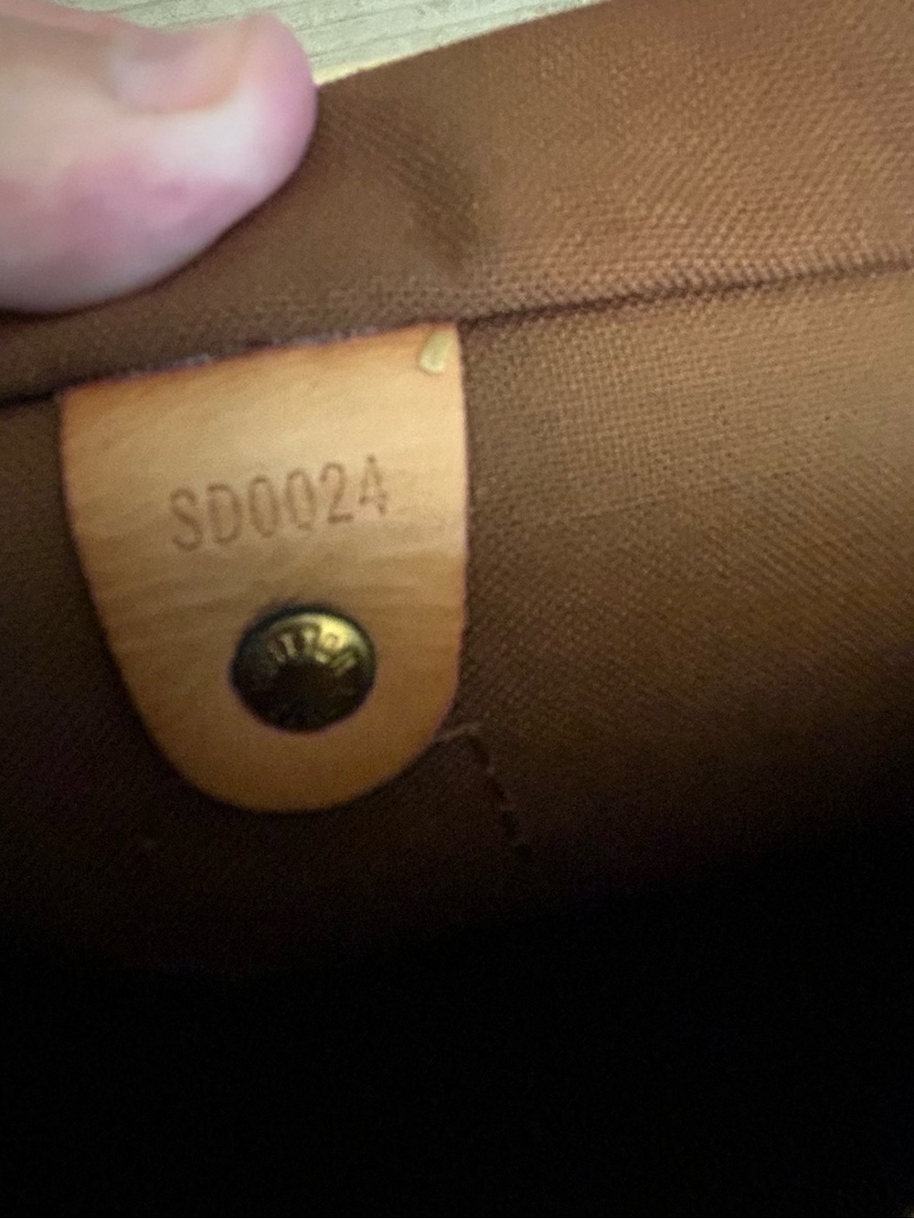 Louis Vuitton Monogram Leather Pull Tab - Brown - Picture 6 of 13